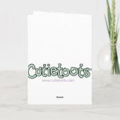 Cutietoots Birth Announcement -男の赤ちゃん 案内状 (裏面)