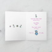 Cutietoots Birth Announcement -男の赤ちゃん 案内状 (内部)