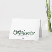 Cutietoots Notecard -クレヨンラインおよびベビーの物 サンキューカード (裏面)