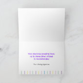 Cutietoots Notecard -クレヨンラインおよびベビーの物 サンキューカード (内部)