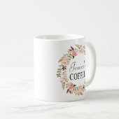 Cutom Name Mug、Name パーソナライズされた Mug、フローラ-7 コーヒーマグカップ (正面右)