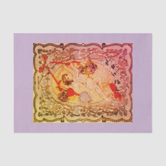 CUTOMIZABLEのヴィンテージの天使のティッシュペーパー 薄葉紙 (正面)