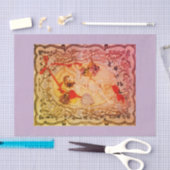 CUTOMIZABLEのヴィンテージの天使のティッシュペーパー 薄葉紙 (クラフト)