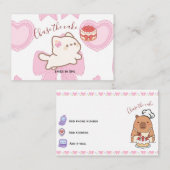 Cutsey bakery business card 名刺 (正面/裏面)