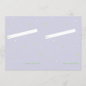 Cuttable UFO Kids Valentine Cards | Purple サンキューカード (裏面)
