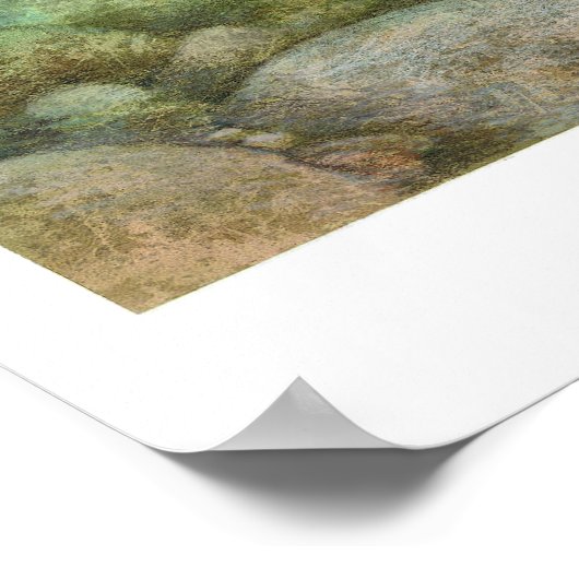 Cutthroat Trout Painting Poster ポスター (角)