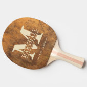 Cutting Block Monogram & Name Overlay 卓球ラケット (横)