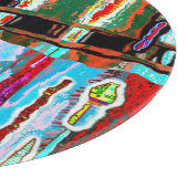 Cutting Board Collapse Reflection Abstract Design カッティングボード (角)