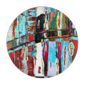 Cutting Board Collapse Reflection Abstract Design カッティングボード (正面)