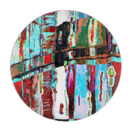 Cutting Board Collapse Reflection Abstract Design カッティングボード