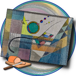 CUTTING BOARD - "Green" - An抽象芸術by Kandinsky カッティングボード