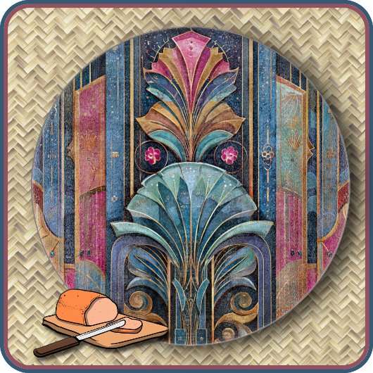CUTTING BOARD - Ornate 1920s Art Deco Design カッティングボード
