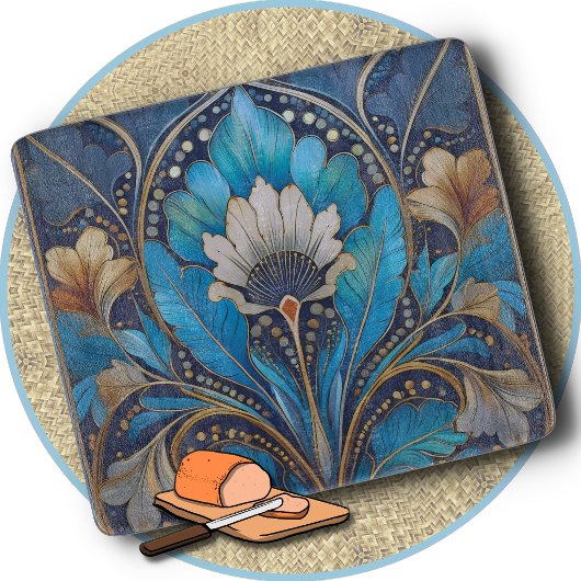 CUTTING BOARD - Retro Art Deco #5 - Rectangular カッティングボード