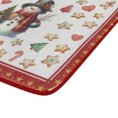 Cutting Board Square Snowman and Christmas Cookies カッティングボード (角)