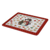 Cutting Board Square Snowman and Christmas Cookies カッティングボード (角)