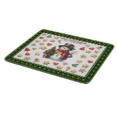 Cutting Board Square Snowman and Christmas Cookies カッティングボード (角)
