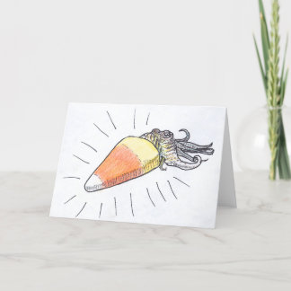 "Cuttlecorn"のハロウィンCuttlefishカード カード