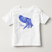 Cuttlefishのアートワークのベビーおよび子供のTシャツ トドラーTシャツ (正面)