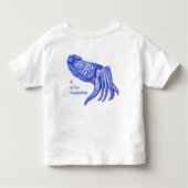 Cuttlefishのアートワークのベビーおよび子供のTシャツ トドラーTシャツ (裏面)