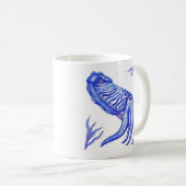 Cuttlefishのアートワークのマグ コーヒーマグカップ (正面右)
