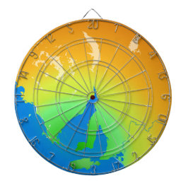 Cuttlefishの国の南オーストラリアの地図のダート盤 ダーツボード