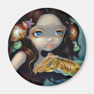 "Cuttlefish"の磁石を持つニンフ マグネット
