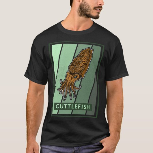Cuttlefish marine biologist underwater seabed biol tシャツ (正面)