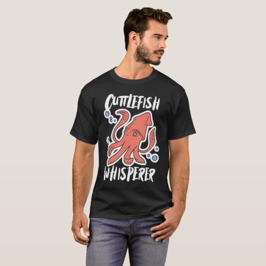 Cuttlefish Whisperer Squid Cuttlefish Tシャツ (正面フル)