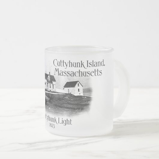 Cuttyhuunkライトマサチューセッツ フロストグラスマグカップ (正面右)