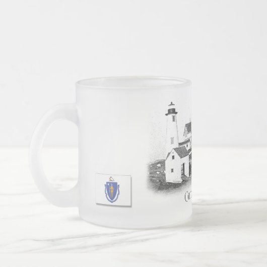 Cuttyhuunkライトマサチューセッツ フロストグラスマグカップ (左)