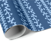 Cutwork Vine in Blue Indigo ラッピングペーパー (ロールコーナー)