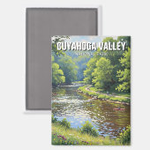 Cuyahoga Valley National Park Ohio Travel マグネット (正面/裏面)