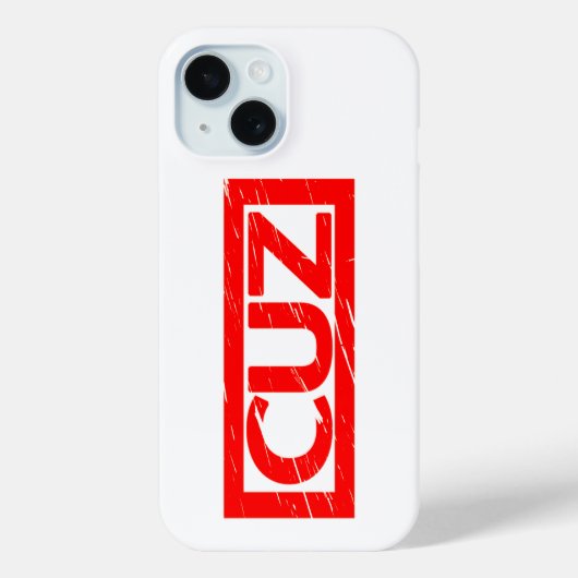 Cuzスタンプ Case-Mate iPhoneケース (裏面)