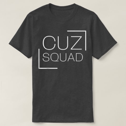 Cuz分隊の新しいいとこの妊娠の発表いとこは Tシャツ (デザイン正面)