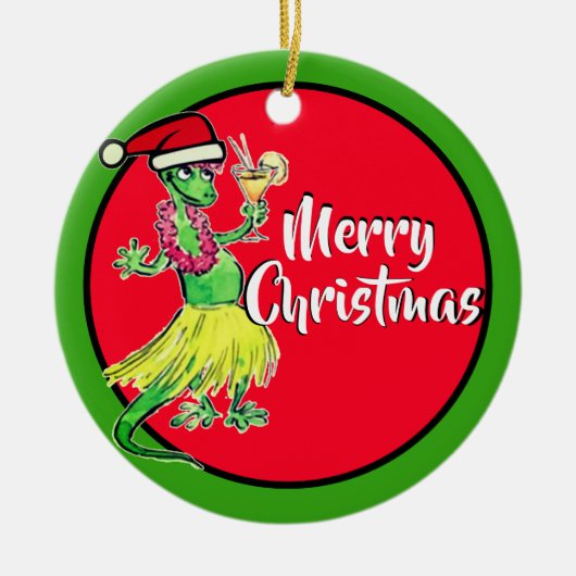 Cuz及びQueenieのオーナメントのクリスマスの陶磁器の休日 セラミックオーナメント (正面)
