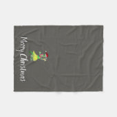 Cuz及びQueenieのクリスマスのフリースブランケット フリースブランケット (正面(横))