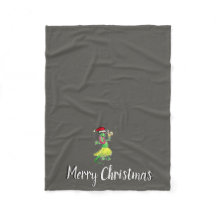 Cuz及びQueenieのクリスマスのフリースブランケット