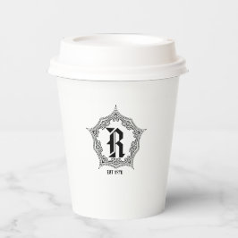 Cuztomizable ClassicFrameヴィンテージダイナーレストラン 紙コップ