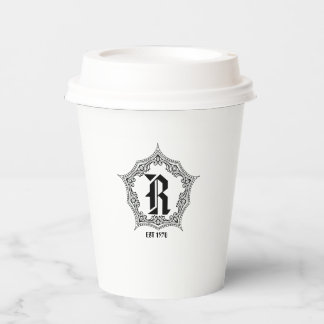 Cuztomizable ClassicFrameヴィンテージダイナーレストラン 紙コップ