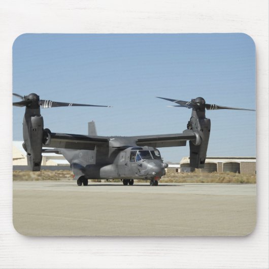 CV-22オスプレイが離陸の準備をする マウスパッド (正面)