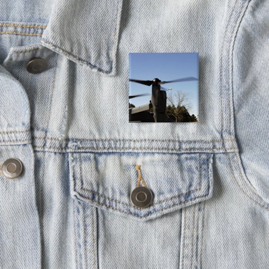 CV-22オスプレイが離陸の準備をする 缶バッジ (インサイチュ)