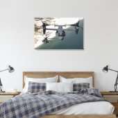 CV-22オスプレイとMH-53が低く舗装 キャンバスプリント (インサイチュ (寝室))