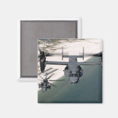 CV-22オスプレイとMH-53が低く舗装 マグネット (正面/裏面)