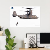 CV-22オスプレイ ポスター (ホームオフィス)