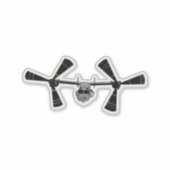 CV-22、オスプレイ、ティルトローター航空機 シール (正面)