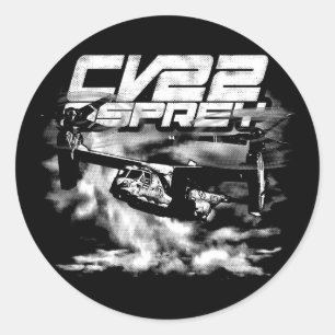 CV-22 OSPREYクラシック丸ステッカー ラウンドシール