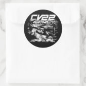 CV-22 OSPREYクラシック丸ステッカー ラウンドシール (バッグ)