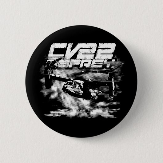 CV-22 OSPREYピンバックボタン 缶バッジ (正面)