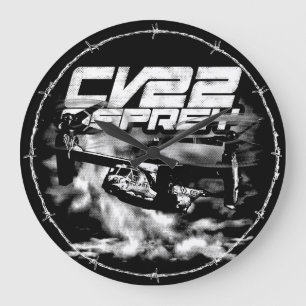 CV-22 OSPREY大型クロックアクリル壁時計 ラージ壁時計