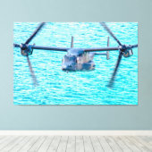 CV-22 OSPREY 40x60 キャンバスプリント (インサイチュ (ウッドフロア))